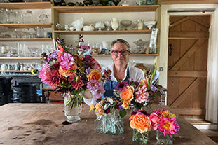 Cutting and creating during a rainy summer