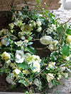 Pay tribute with a beautiful funeral wreath of seasonal, sustainably grown British flowers.Lovingly created on our farm in Somerset with freshly picked blooms from our cut flower patch, this wreath is beautiful atop a coffin.
