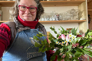 Why jam jar posies make great wedding table centres