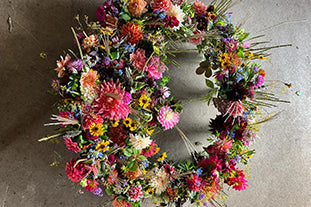 Creating 30 posies at the end of the season