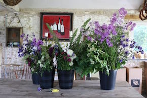 DIY Buckets of Fresh Cut Country Flowers