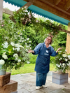 Join florist Georgie Newbery as she shows you how to create a stunning floral arch using beams and buckets and pieces of string as well as lovely flowers and foliage cut straight from her garden. 

This is a great way to make less expensive floristry and would suit people who love to get creative with what they have rather than build solid arch mechanics. 