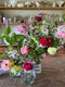 A Common Farm Flowers bride’s bouquet is expertly arranged by Georgie Newbery, using the very best of flowers grown on our farm, cut especially for you. Includes sustainably grown, unusual varieties, highlights and accents you cannot buy anywhere else: wildflowers, grasses, unusual perennials, highly scented flowers.