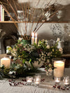 Join Georgie online for a cheery Christmas tablescape demo.Using freshly foraged ingredients from the garden Georgie will make a Christmas table centre with candles, and show you how you can add charming foraged details to your Christmas table to make it really celebratory. Christmas at Common Farm Flowers.