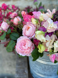 Join Georgie for an online session where she goes through everything you need to know about growing roses for cutting: from curating your choices, ordering, bed prep & planting, feeding & watering, managing build-up of pests & disease, cutting, conditioning & creating with these most classic of garden cut flowers. 